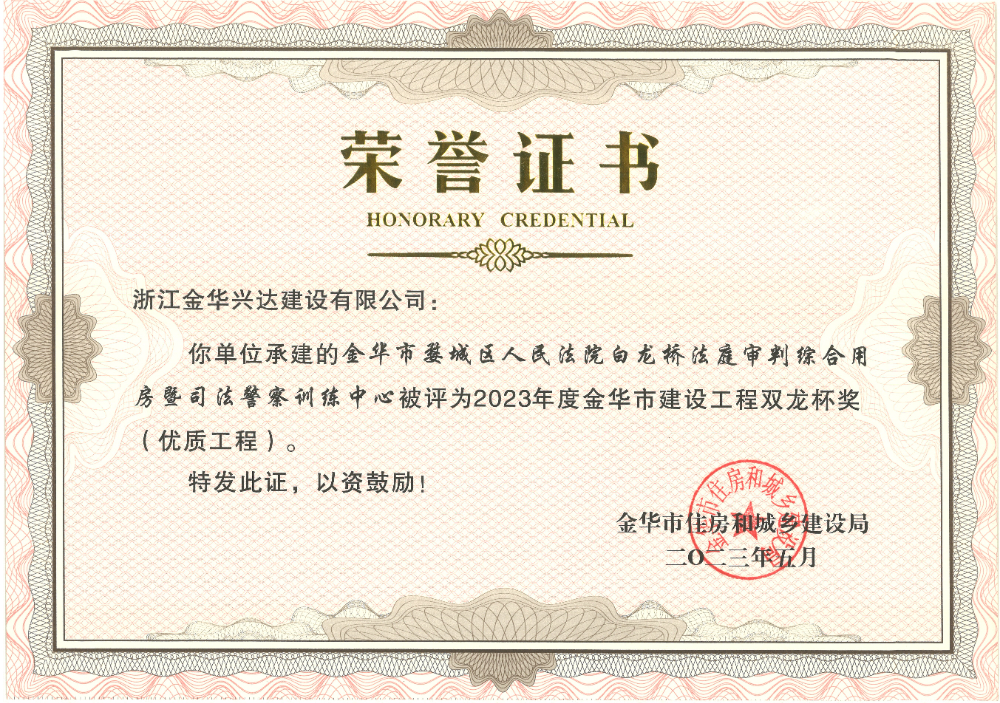 2023年度金華市雙龍杯